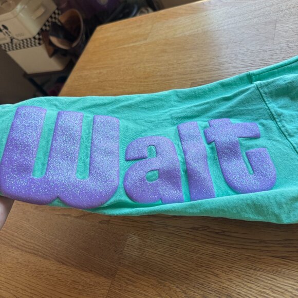 Walt Disney World Glitter Spirit Jersey Little Mermaid Colors Size Small - Picture 8 of 14
